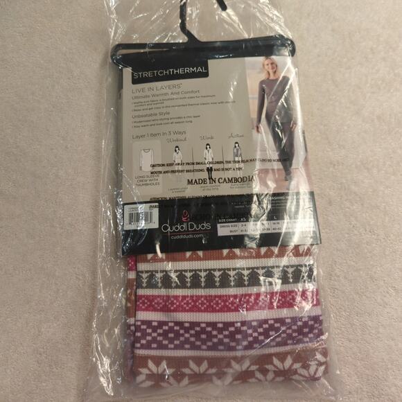 Cuddl Duds Warm Layers Long Sleeve Top, L - Picture 4 of 4